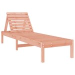 vidaXL Chaises longues lot de 2 avec table bois massif de Douglas