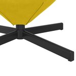 vidaXL Fauteuil œuf Jaune 63 x 73 x 90 cm Velours