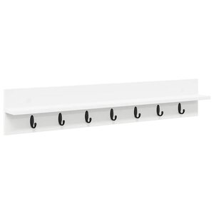 vidaXL Porte-manteau mural Blanc 100 x 10 5 x 18 cm Bois d'ingénierie