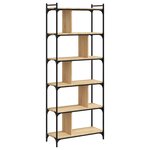 vidaXL Bibliothèque 6 niveaux chêne sonoma 76x32x192 cm