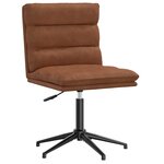 vidaXL Chaises à manger lot de 2 marron similicuir