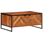 vidaXL Table basse 90x55x40 cm bois massif d'acacia