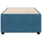 vidaXL Cadre de lit sans matelas bleu 90x200 cm velours