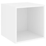 vidaXL Armoire murale Blanc 37x37x37 cm Bois d’ingénierie