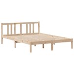 vidaXL Lit bibliothèque sans matelas 120x200 cm bois de pin massif