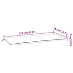 vidaXL Coussins de banc de jardin 2 Pièces taupe 120x50x7 cm tissu Oxford