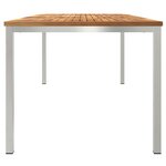 vidaXL Table à manger d'extérieur 200x90x74.5 cm en teck massif