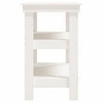 vidaXL Banc de travail Blanc 78 5x50x80 cm Bois de pin massif