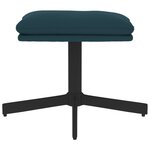 vidaXL Repose-pied Bleu 60x60x36 cm Velours