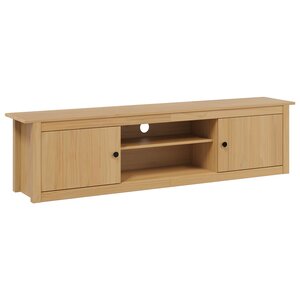 vidaXL Support pour TV HILL Marron miel 158 x 40 x 39 5 cm Pin massif