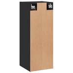 vidaXL Armoire murale noir 34 5x34x90 cm bois d'ingénierie