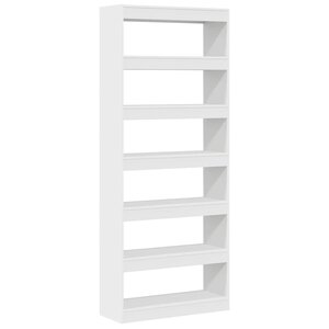 vidaXL Bibliothèque Blanc 80 x 30 x 198 cm Bois d'ingénierie