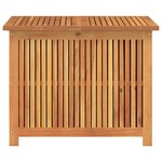 vidaXL Boîte de rangement de jardin 75x75x58 cm bois massif d'acacia