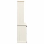 vidaXL Buffet haut VIGO blanc 78x40x175 cm bois massif de pin