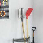 vidaXL Tête de pelle Argent 43 x 17 cm Acier enduit de poudre