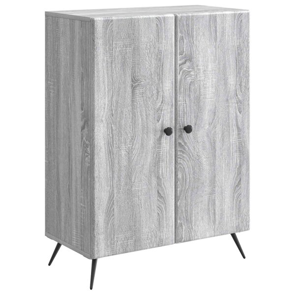 vidaXL Buffet Sonoma gris 66 x 34 5 x 90 cm Bois d'ingénierie