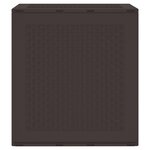 vidaXL Coffre de rangement jardin Marron 55x53x57 cm PP