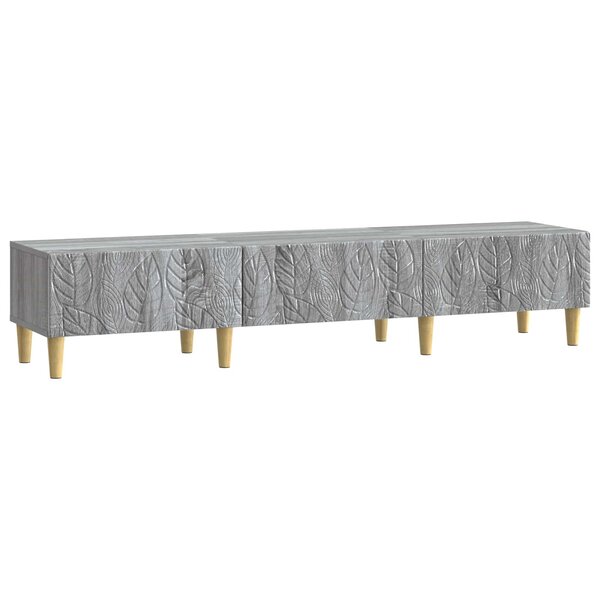 vidaXL Meuble TV 147 x 34 5 x 30 cm Sonoma gris Bois d'ingénierie