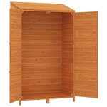 vidaXL Remise de jardin Marron 102x52x174 5 cm Bois de sapin solide