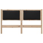 vidaXL Tête de lit Autre Marron 150 cm Bois massif en pin