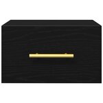 vidaXL Cabinet de chevet 2 Pièces Chêne noir 35 x 35 x 20 cm