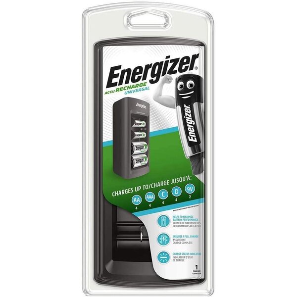 Chargeur de batterie NiMH AA / AAA   1.2 / 9 V DC Type C (CEE 7/16) ENERGIZER