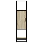 vidaXL Buffet haut chêne sonoma 35 5x35x139 cm bois d'ingénierie métal