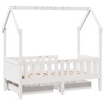 vidaXL Cadre de lit enfant avec tiroirs sans matelas 70x140 cm bois