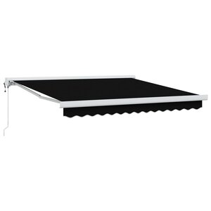 vidaXL Auvent Noir 300 x 250 x 165 cm Polyester et Aluminium