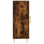 vidaXL Buffet Chêne fumé 34 5x34x90 cm Bois d'ingénierie
