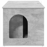 vidaXL Maison pour chat Béton 85 x 55 x 50 cm Bois d'ingénierie