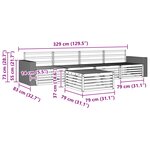vidaXL Ensemble de canapés d'extérieur 5 pc Naturel