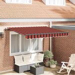 vidaXL Auvent Rétractable Marron 250 x 200 cm tissu