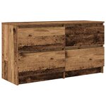 vidaXL Meuble TV vieux bois 100x35x54 cm bois d'ingénierie
