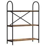 vidaXL Étagère Chêne fumé 80 x 30 x 109 cm Bois d'ingénierie