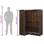 vidaXL Garde-robe d'angle Marron 130x87x169 cm