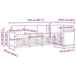 vidaXL Ensemble de canapés d'extérieur 4 pc Naturel