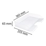 Corbeille À Courrier Combo À L'italienne Office - Cristal - Exacompta