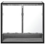 vidaXL Armoire à miroir de salle de bain sonoma gris bois d’ingénierie