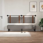 vidaXL Tête de lit suspendue Taupe PU antique