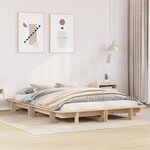 vidaXL Cadre de lit sans matelas 120x190 cm bois de pin massif