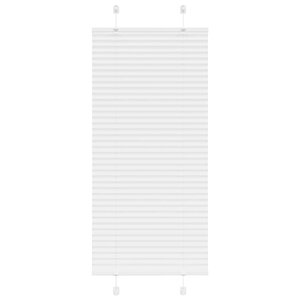 vidaXL Store plissé blanc 65x100 cm largeur du tissu 64 4 cm polyester