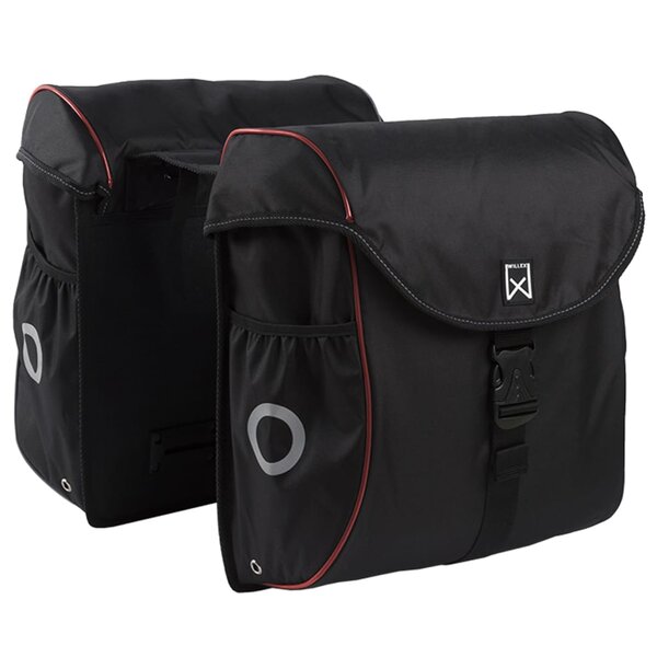 Willex Sacoches de vélo 38 L Noir et rouge 16105