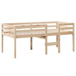 vidaXL Lit haut sans matelas 90x200 cm bois de pin massif