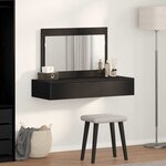 vidaXL Table de Toilette Noir 100 x 40 x 70 cm Bois d'ingénierie