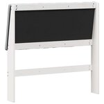 vidaXL Tête de lit capitonnée Gris clair 100 cm Pin massif