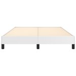 vidaXL Cadre de lit sans matelas blanc 140x200 cm similicuir