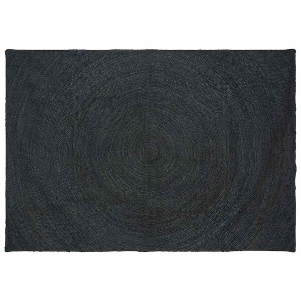 vidaXL Tapis de surface Rectangulaire Gris foncé 160 x 230 cm Jute
