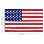 vidaXL Drapeau États-Unis 90x150 cm
