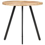 vidaXL Table de salle à manger 80 cm Bois de manguier brut